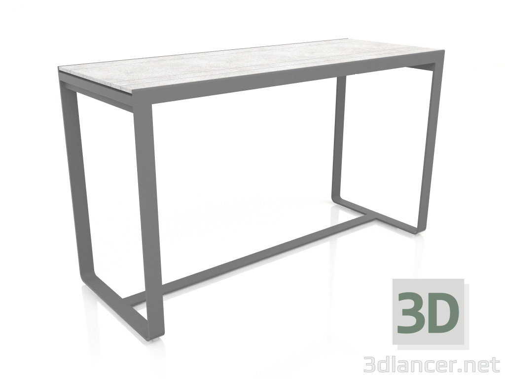 3d model Mesa de bar 180 (DEKTON Kreta, Antracita) - vista previa