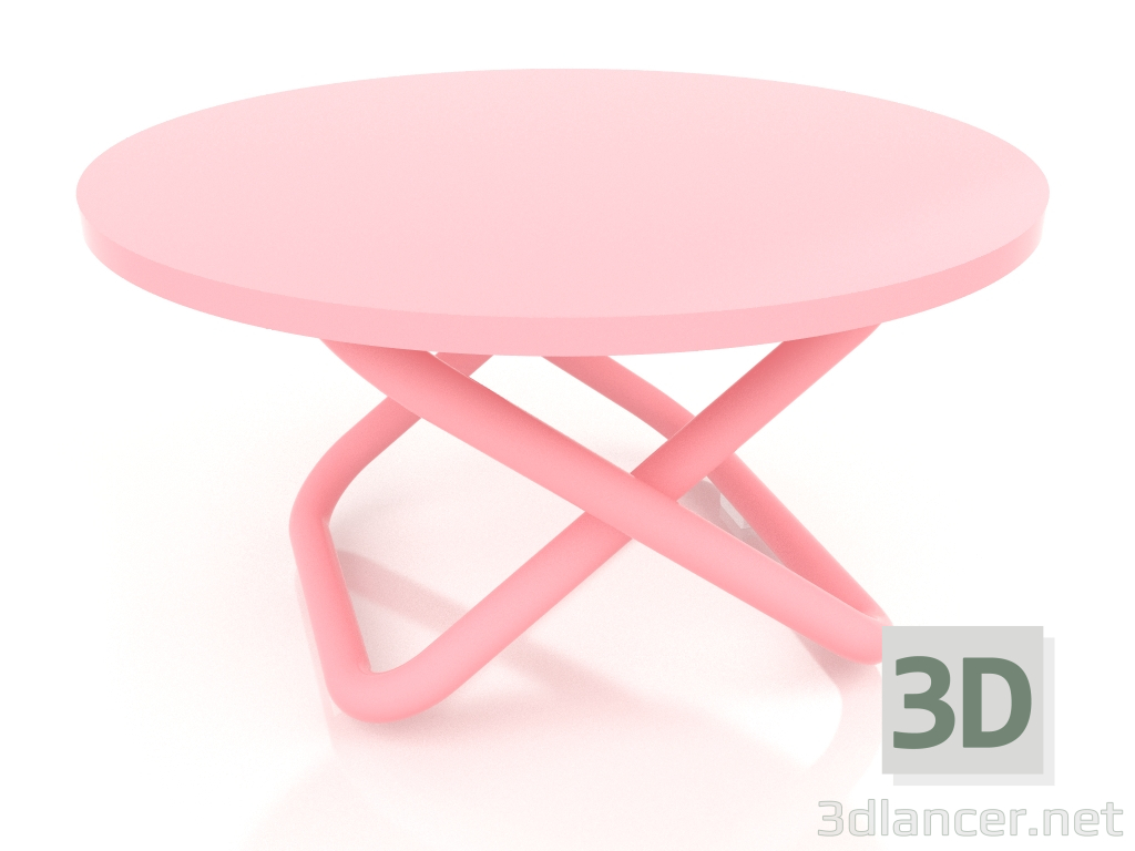 3D Modell Niedriger Tisch Ø48 (Rosa) - Vorschau