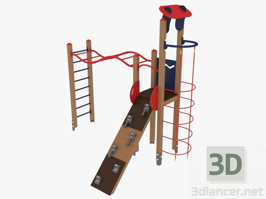 modello 3D Complesso sportivo per bambini (7812) - anteprima