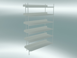 Sistema de rack Compile (Configuração 4, Branco)