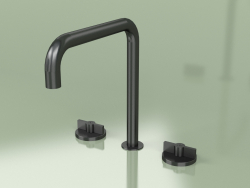 Three-hole faucet with swivel spout (19 32 V, ON)