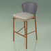 modèle 3D Tabouret de bar 050 (Gris, Rouille Métallique, Teck) - preview