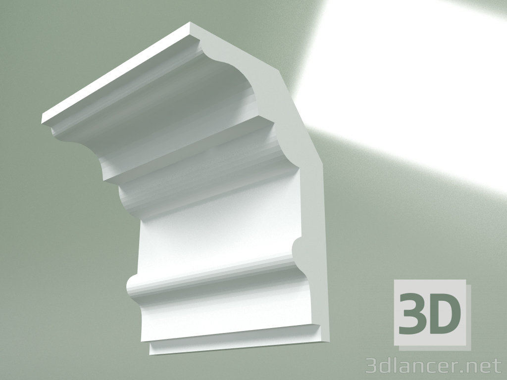 Modelo 3d Cornija de gesso (plinto de teto) KT360 - preview