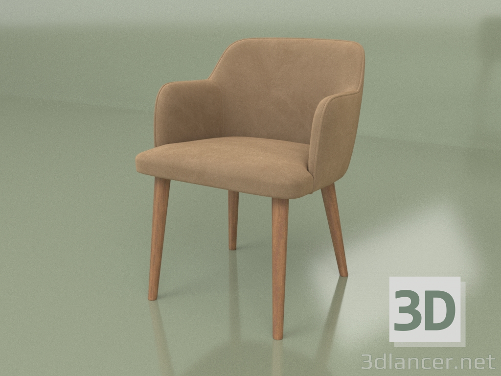 modello 3D Sedia Santino (gambe Tin-118) - anteprima