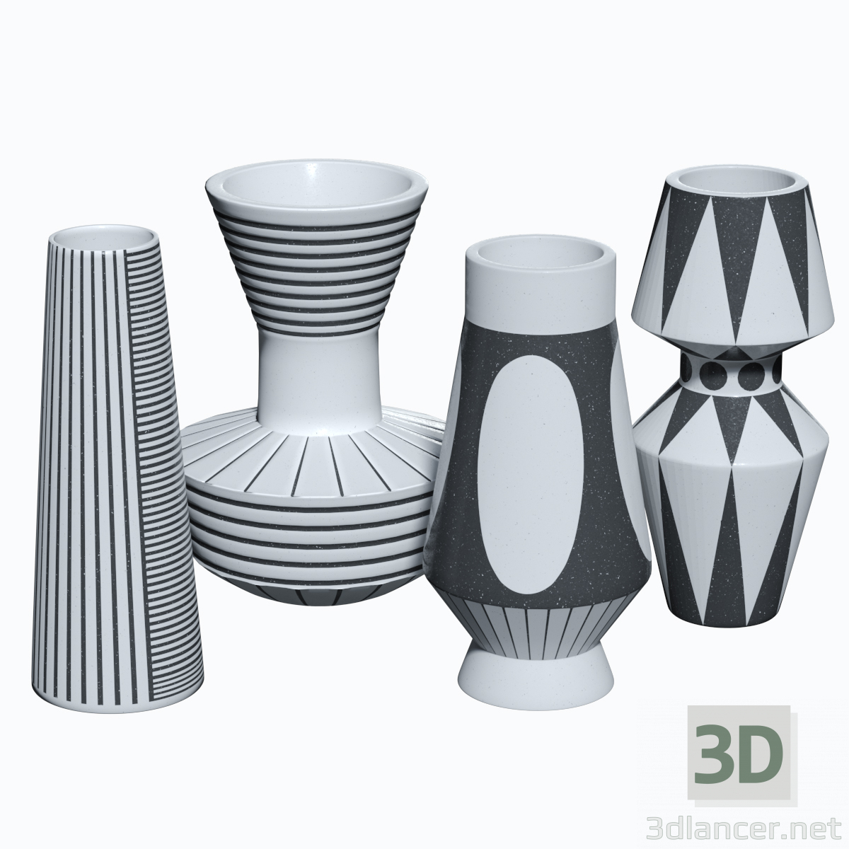 modello 3D di Vasi JONATHAN ADLER comprare - rendering