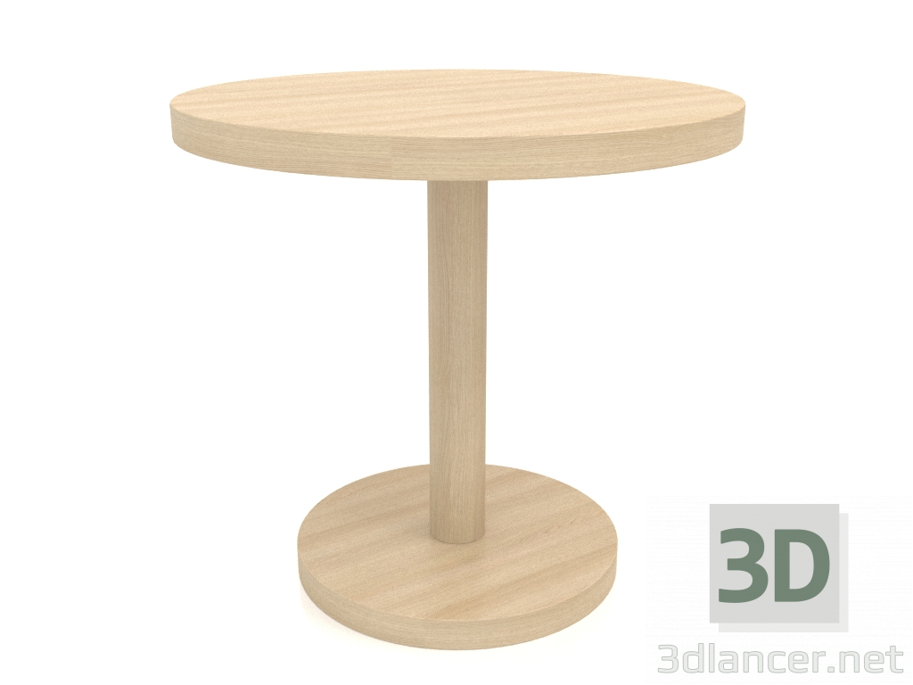 3d model Dining table DT 012 (D=800x750, wood white) - preview