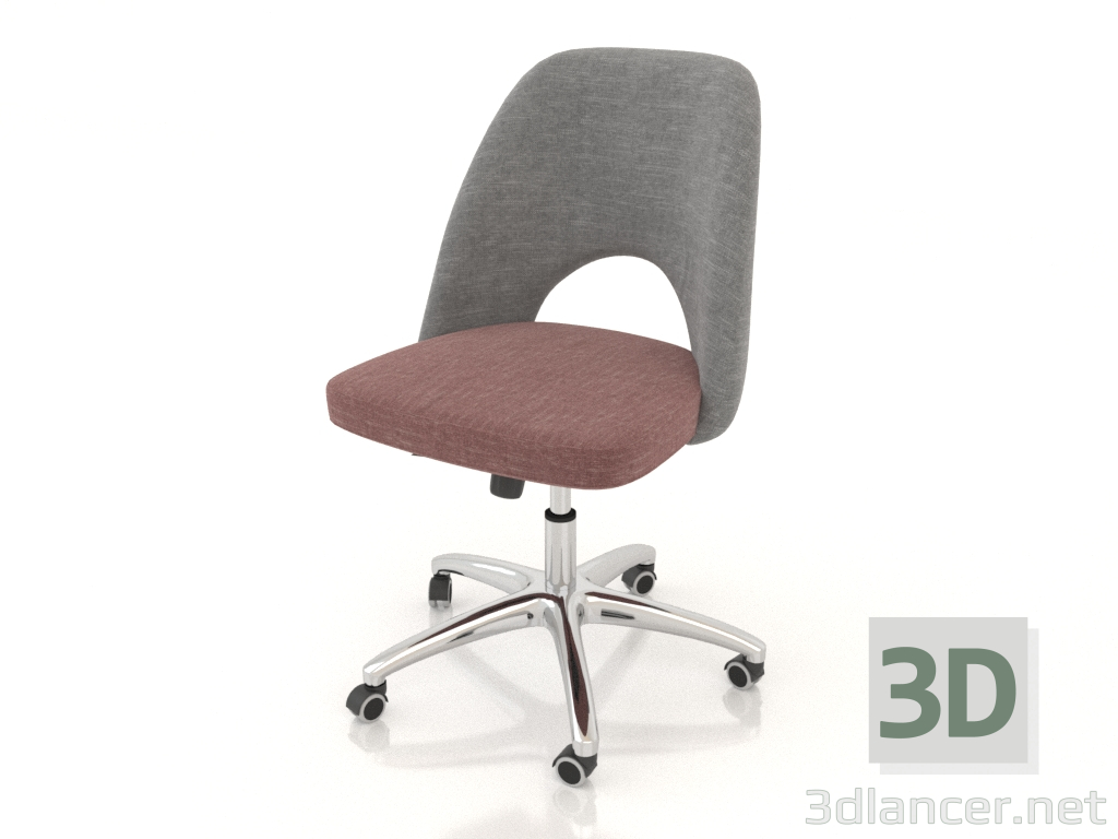 modèle 3D Fauteuil Greta (gris corail) - preview