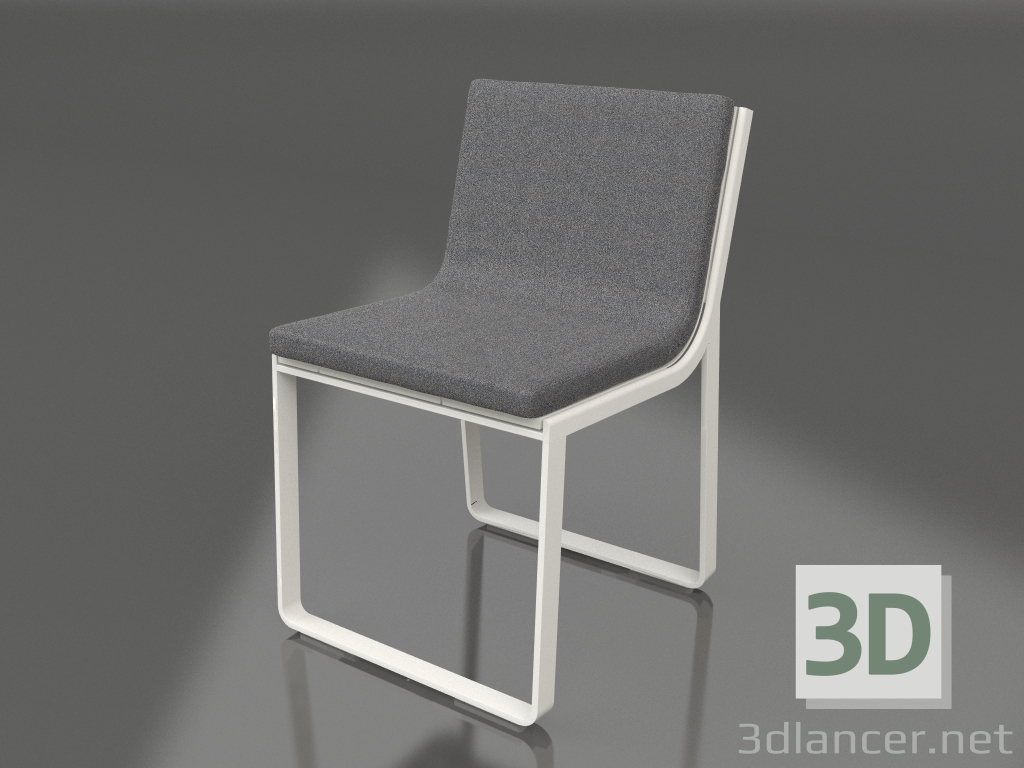 modèle 3D Chaise de salle à manger (Gris agate) - preview