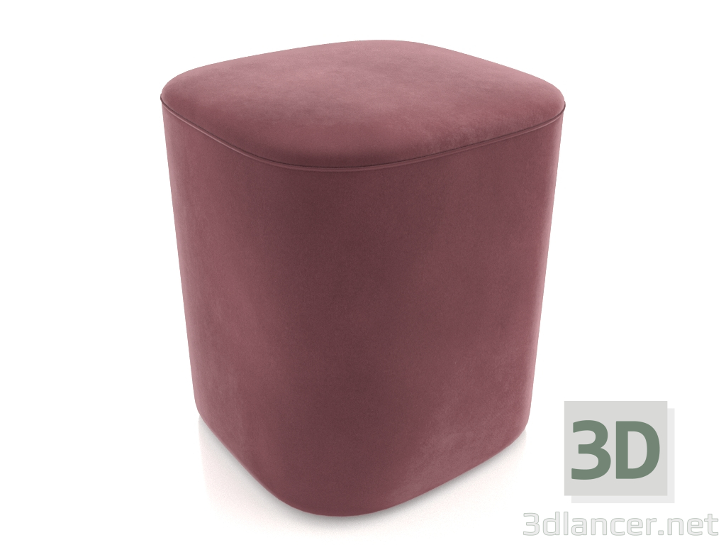 modèle 3D Pouf Soroq (Bordeaux) - preview