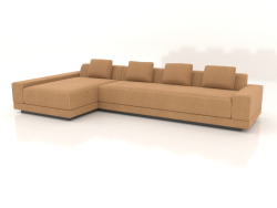 Cortona Ecksofa mit schmalen Armlehnen