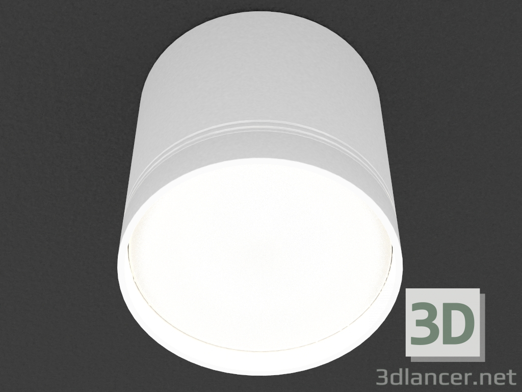 3D Modell Falsche Deckenleuchte LED (DL18484_WW-Weiß R) - Vorschau