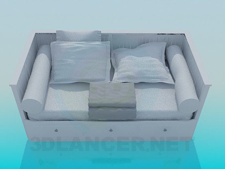 Modelo 3d Sofá-cama - preview