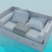 3d model Sofá cama - vista previa 3d model Sofá cama - vista previa