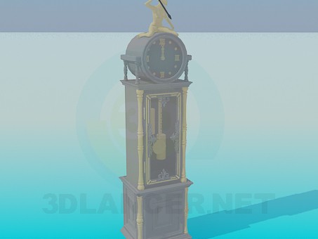 modello 3D Orologio da terra - anteprima