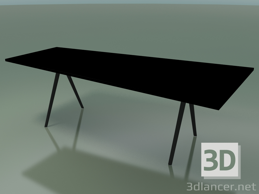 modèle 3D Table trapézoïdale 5412 (H 74 - 120-80x240 cm, stratifié Fenix F02, V44) - preview