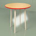 modèle 3D Table ronde Spoutnik 70 cm placage (rouge) - preview