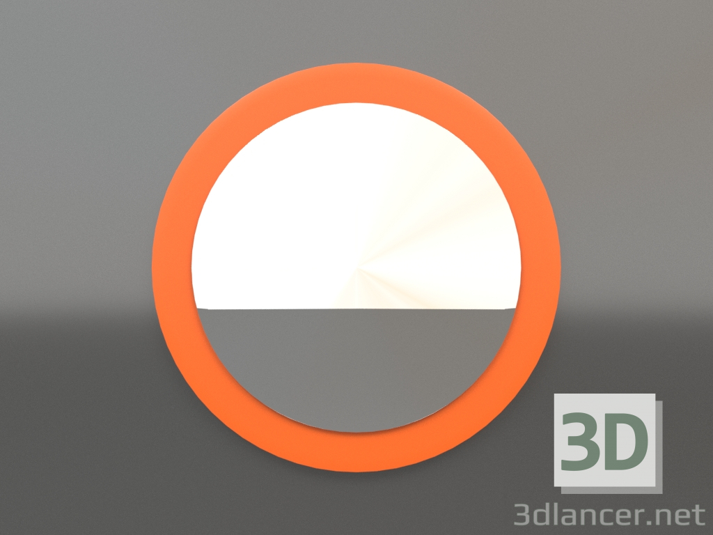 Modelo 3d Espelho ZL 25 (D=495, laranja brilhante luminoso) - preview