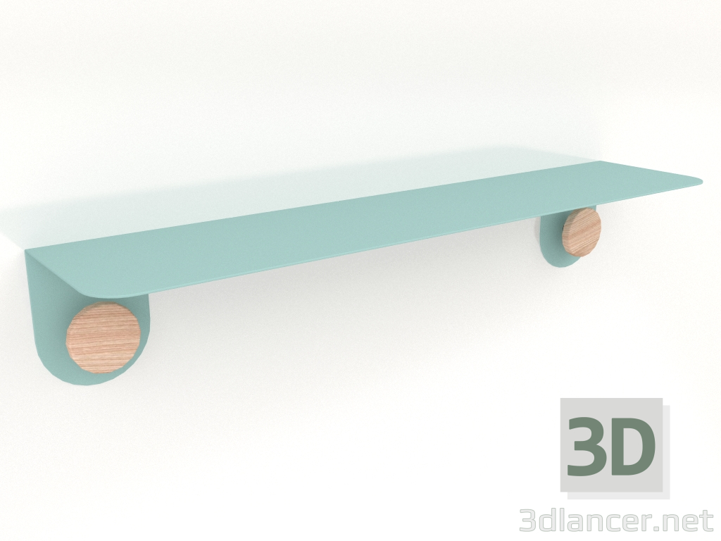 Modelo 3d Prateleira de parede Gancho 70 (verde claro) - preview