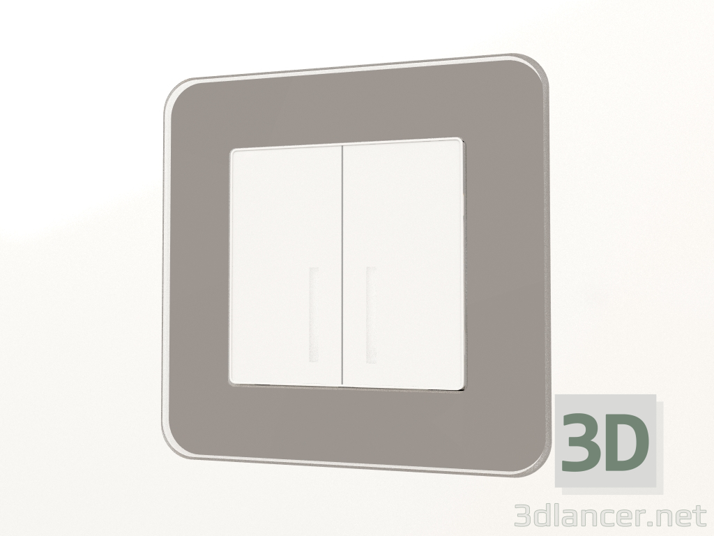 3d model Glass frame for 1 post Elite (smoky) - preview