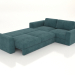 3D Modell Ecksofa PALERMO (aufgeklappt, Polstervariante 2) - Vorschau