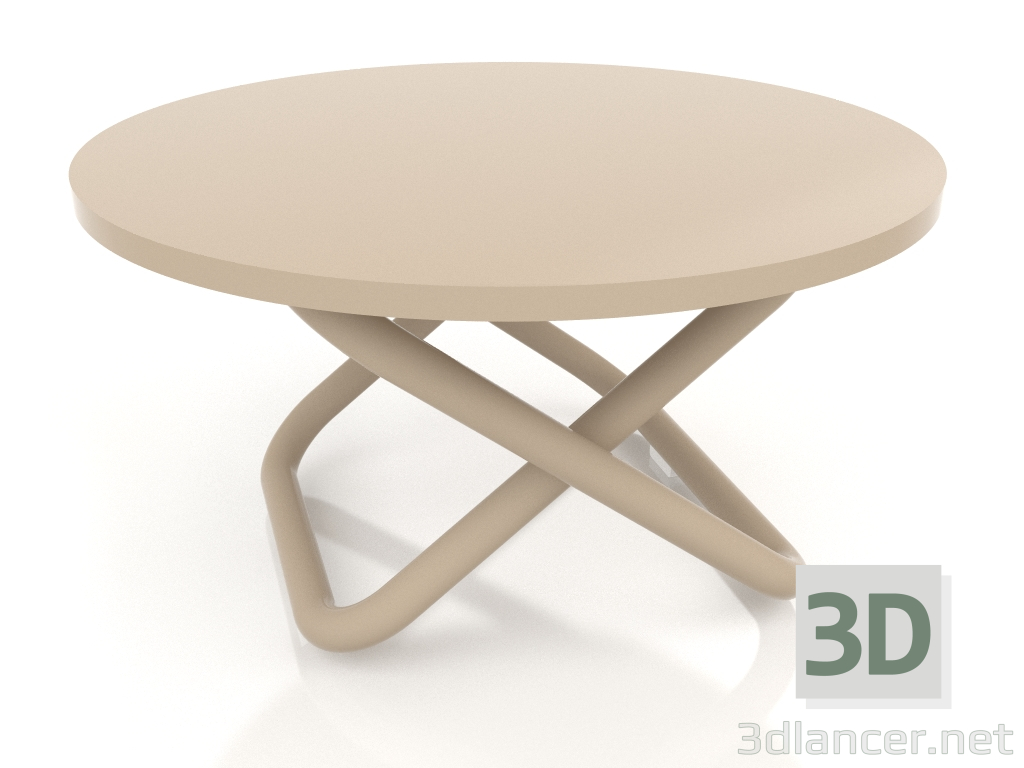 modello 3D Tavolo basso Ø48 (Sabbia) - anteprima