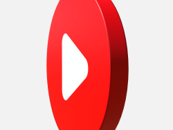 círculo del logotipo de youtube