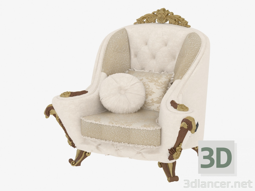 3d model Silla de estilo clásico 281 - vista previa