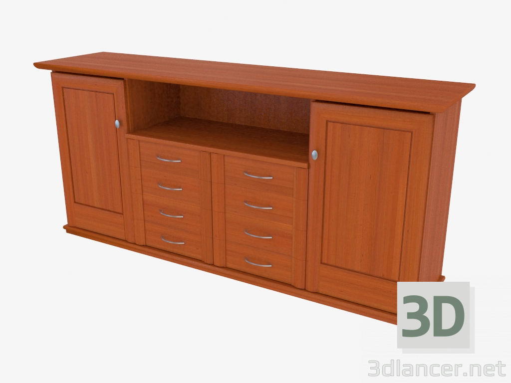 3D Modell Buffet vierteilig (9711-42) - Vorschau