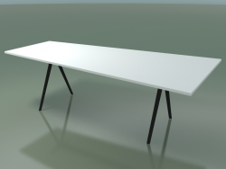 Tavolo trapezoidale 5412 (H 74-120-80x240 cm, laminato Fenix F01, V44)
