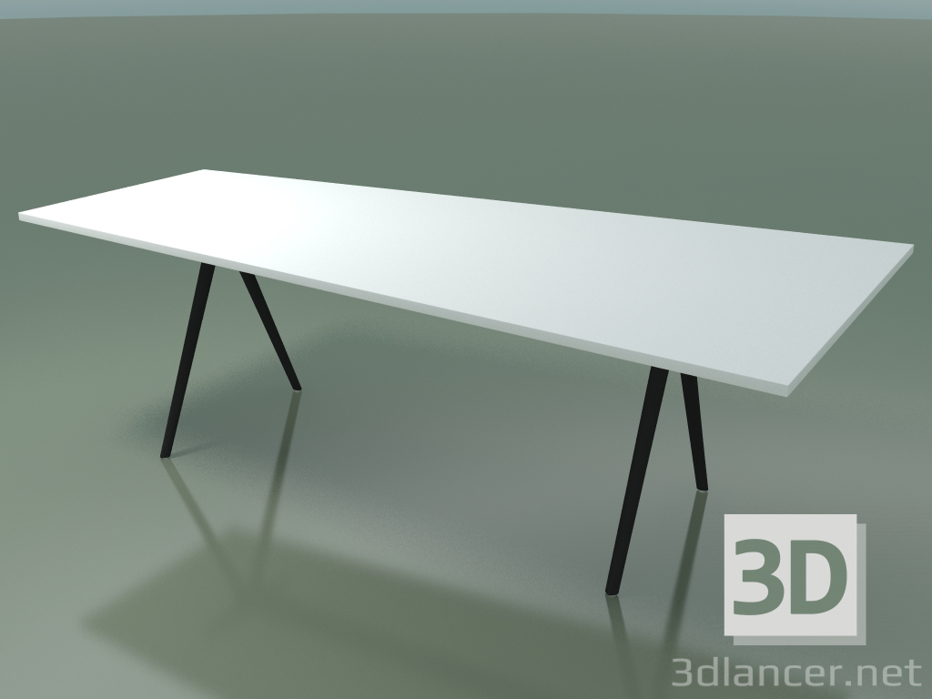 3D modeli Trapez masa 5412 (H 74-120-80x240 cm, laminat Fenix F01, V44) - önizleme