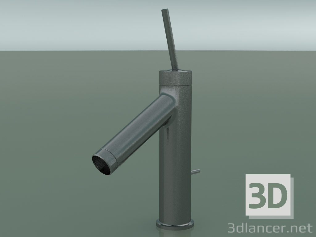 Modelo 3d Misturador monocomando de lavatório 90 (Cromo Preto Escovado, 10111340) - preview