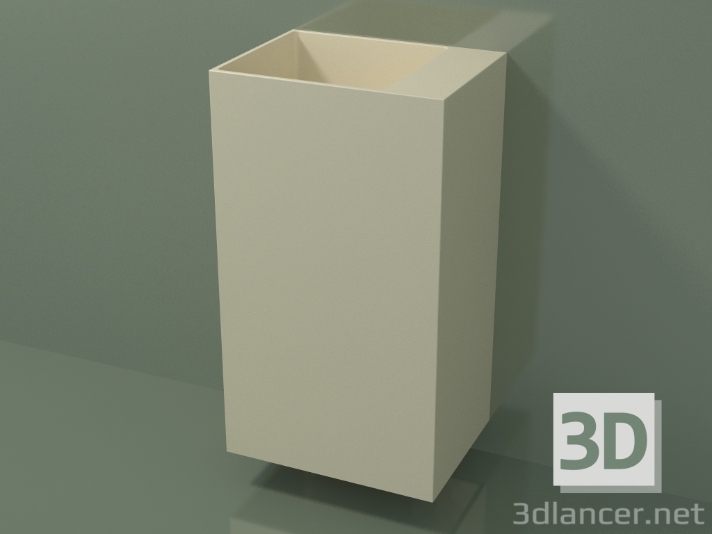 3d model Lavabo de pared (03UN26103, Bone C39, L 48, P 36, H 85 cm) - vista previa