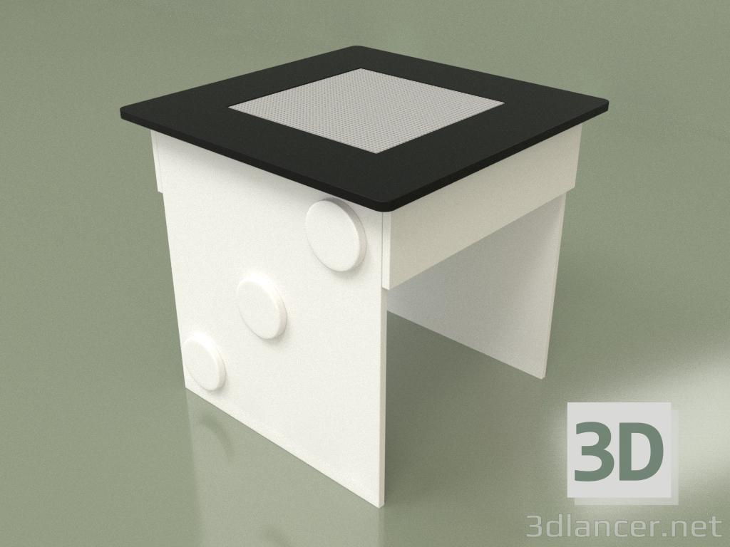 Modelo 3d Mesa de jogo com playground (preto) - preview