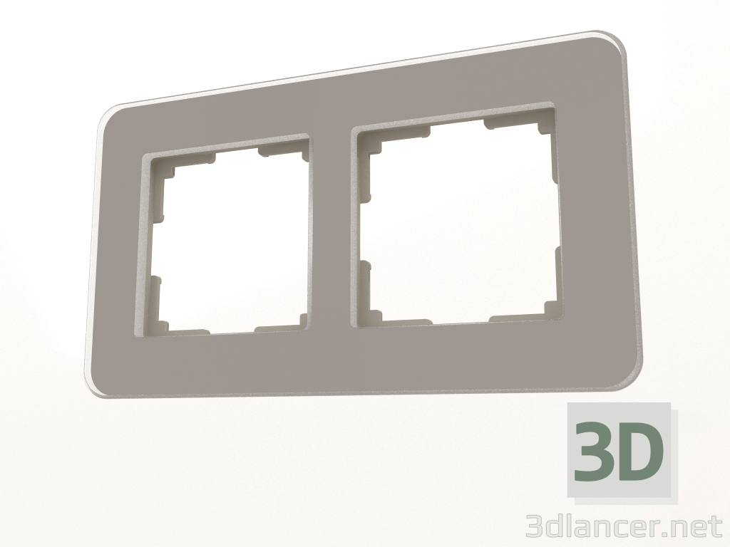 modèle 3D Cadre en verre pour 2 poteaux Elite (fumé) - preview