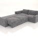 3D Modell Ecksofa PALERMO (aufgeklappt, Polstervariante 3) - Vorschau