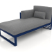 3d model Modular sofa, section 2 left, high back (Night blue) - preview