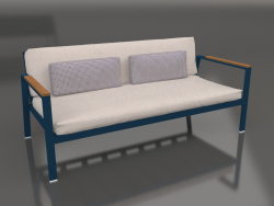 2-seater sofa (Grey blue)