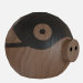 3d model Wood pig - preview