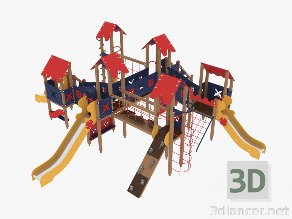 3d model Children's play complex (3601) - preview