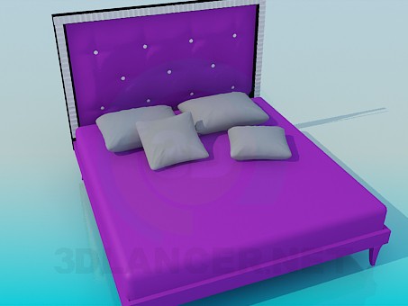 modello 3D Letto matrimoniale - anteprima