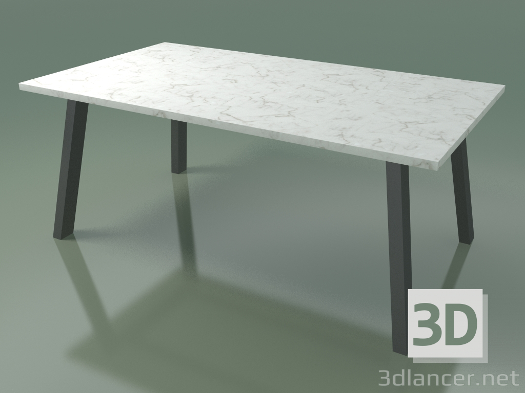 3D modeli Açık yemek masası InOut (134, Gri Lake Alüminyum, Beyaz Carrara Mermer) - önizleme