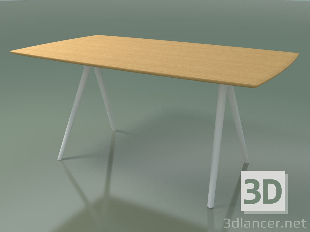 3D modeli Sabun şeklindeki masa 5418 (H 74 - 90x160 cm, bacaklar 150 °, kaplama L22 doğal meşe, V12) - önizleme