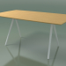 Modelo 3d Mesa em forma de sabão 5418 (H 74 - 90x160 cm, pés 150 °, carvalho natural folheado L22, V12) - preview