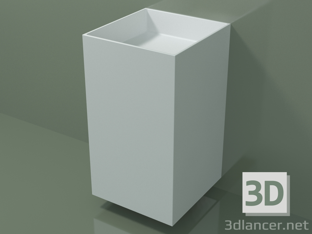 Modelo 3d Lavatório de parede (03UN26302, Glacier White C01, L 48, P 50, H 85 cm) - preview