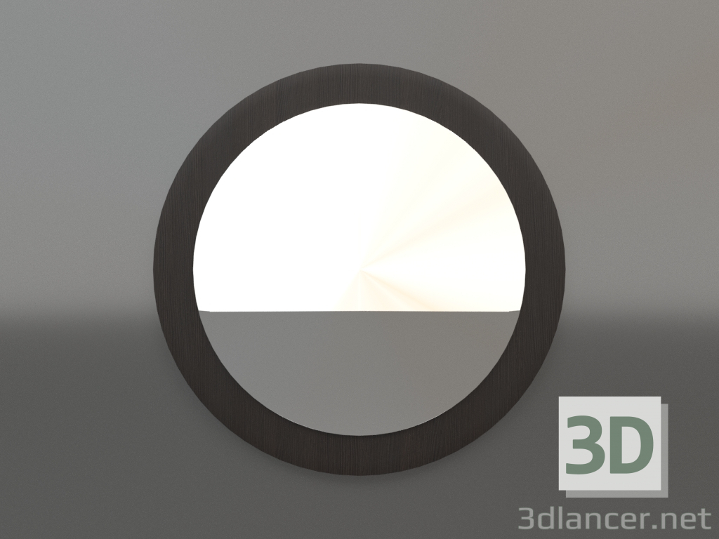 3d model Mirror ZL 25 (D=495, wood brown dark) - preview