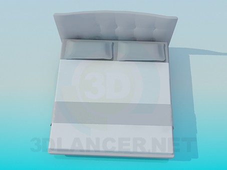 Modelo 3d Cama de casal - preview