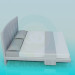 3d model Double bed - preview