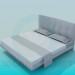 3d model Double bed - preview