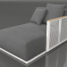 3d model Sofa module section 2 right (White) - preview