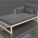 3d model Modular sofa, section 2 left, high back (Sand) - preview